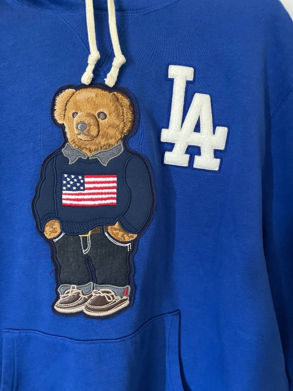 Polo Ralph Lauren La Dodgers Hoodie with Polo ?Bear patch XX NWT - Picture 2 of 12